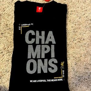 Official 2019-20 EPL Champions Shirt Liverpool Size Small, Black.